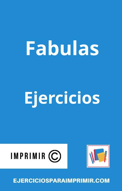 Ejercicios De Fabulas Para Imprimir