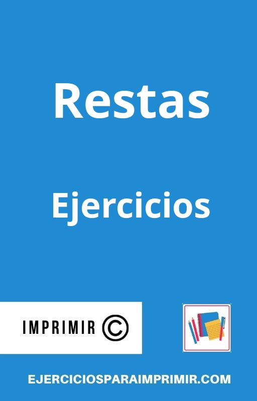 Ejercicios De Restas Para Imprimir