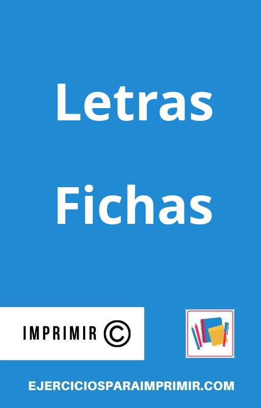 Fichas De Letras Para Imprimir