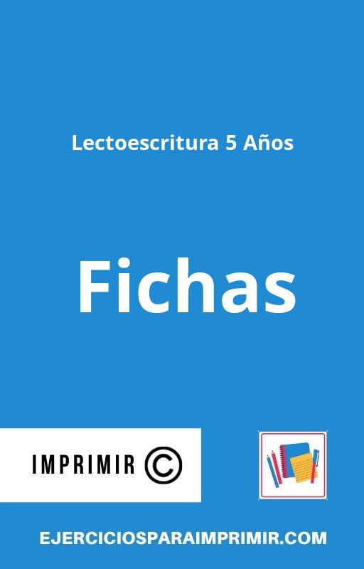 Fichas Lectoescritura 5 Años Para Imprimir